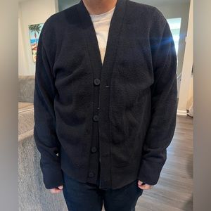 Lululemon Merino Wool-Blend Cardigan men’s Large worn twice Navy Sweater